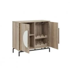 Home Source Grey Wash Console Bar Cabinet with Half Moon Handles by Home Source Industries -Loungie Sales Shop grey wash home source industries bar cabinets dc70 gw hd 77 1000