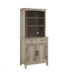 Home Source Jill Zarin Grey Wash China Cabinet with Wood Doors by Home Source Industries