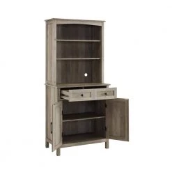 Home Source Jill Zarin Grey Wash China Cabinet with Wood Doors by Home Source Industries -Loungie Sales Shop grey wash home source industries bar cabinets jz46 gre hd 77 1000
