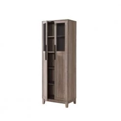 Home Source Grey Wash 2-Door Bar Cabinet with Mesh Display by Home Source Industries -Loungie Sales Shop grey wash home source industries bar cabinets s 601 gw hd 77 1000