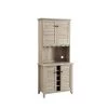 Home Source Light Grey Bar with Wine Rack by Home Source Industries -Loungie Sales Shop light grey home source industries bar cabinets dc10 lgr hd 64 1000