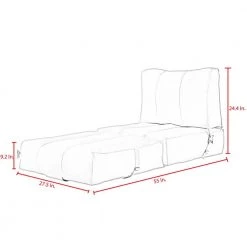 Cloudy Light Grey Bean Bag Lounger Chair Convertible Nylon Foam Sleeper by Loungie 13 Cloudy Light Grey Bean Bag Lounger Chair Convertible Nylon Foam Sleeper by Loungie -Loungie Sales Shop light grey loungie bean bag chairs bb143 28lg hd 1d 1000