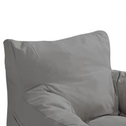 Comfy Light Grey Bean Bag Arm Chair Nylon Foam Lounger by Loungie 14 Comfy Light Grey Bean Bag Arm Chair Nylon Foam Lounger by Loungie -Loungie Sales Shop light grey loungie bean bag chairs bb145 28lg hd 66 1000