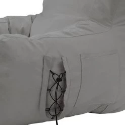 Comfy Light Grey Bean Bag Arm Chair Nylon Foam Lounger by Loungie 19 Comfy Light Grey Bean Bag Arm Chair Nylon Foam Lounger by Loungie -Loungie Sales Shop light grey loungie bean bag chairs bb145 28lg hd 76 1000