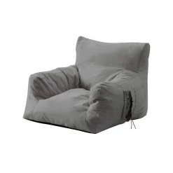 Comfy Light Grey Bean Bag Arm Chair Nylon Foam Lounger by Loungie 15 Comfy Light Grey Bean Bag Arm Chair Nylon Foam Lounger by Loungie -Loungie Sales Shop light grey loungie bean bag chairs bb145 28lg hd c3 1000