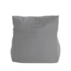 Resty Light Grey Bean Bag Lounge Chair Nylon Foam Sleeper by Loungie -Loungie Sales Shop light grey loungie bean bag chairs bb146 28lg hd 76 1000