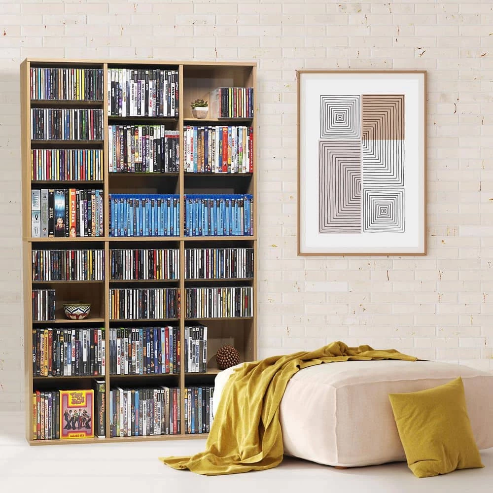 Oskar Adjustable Media Wall-Unit 756 Maple by Atlantic 9 Oskar Adjustable Media Wall-Unit 756 Maple by Atlantic - Image 7