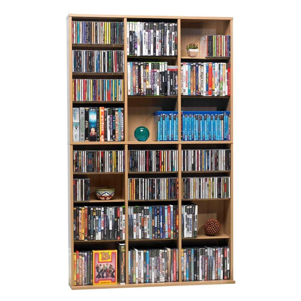 Oskar Adjustable Media Wall-Unit 756 Maple by Atlantic 6 Oskar Adjustable Media Wall-Unit 756 Maple by Atlantic - Image 4