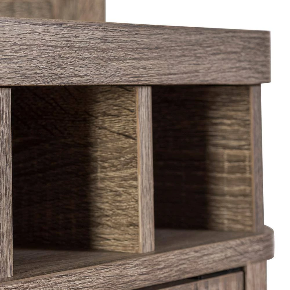 Home Source Arms Oak Wood Corner Bar by Home Source Industries 10 Home Source Arms Oak Wood Corner Bar by Home Source Industries - Image 8