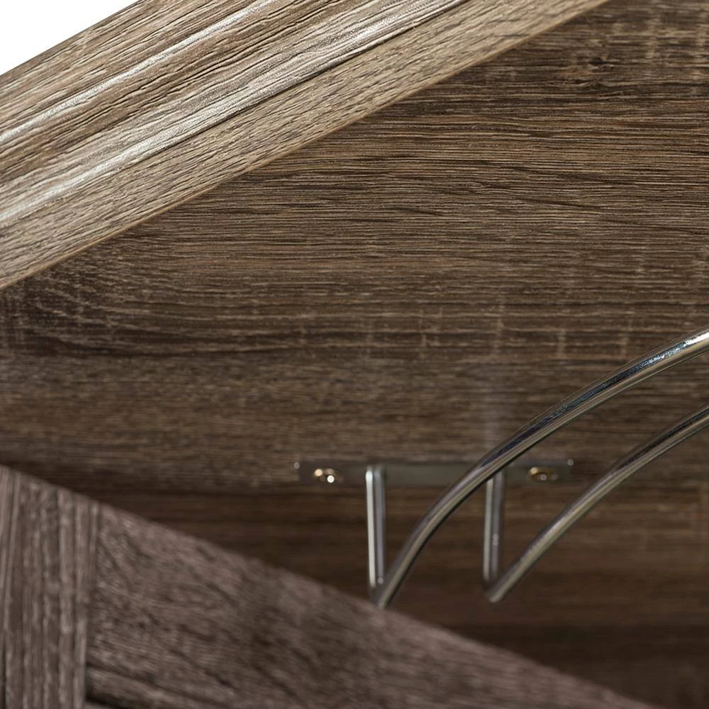 Home Source Arms Oak Wood Corner Bar by Home Source Industries 9 Home Source Arms Oak Wood Corner Bar by Home Source Industries - Image 7