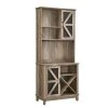 Home Source Reclaimed Barnwood Microwave Stand with Open-Shelves and Wine Rack by Home Source Industries -Loungie Sales Shop reclaimed barnwood home source industries computer desks dc13 rbw hd 64 1000