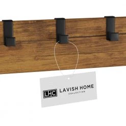 Rustic Brown Woodgrain and Black Farmhouse Style Entryway Hall Tree Coat Rack by Lavish Home 14 Rustic Brown Woodgrain and Black Farmhouse Style Entryway Hall Tree Coat Rack by Lavish Home -Loungie Sales Shop rustic brown woodgrain look black lavish home hall trees hw0200261 1f 1000