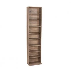 Herrin Adjustable 261 Weathered Oak Media Cabinet by Atlantic