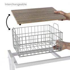 Atlantic 4-Tier Serving Cart System/Bar Cabinet with Casters Detachable Wine Rack and Wine Bottle Rack 13 Atlantic 4-Tier Serving Cart System/Bar Cabinet with Casters Detachable Wine Rack and Wine Bottle Rack -Loungie Sales Shop white atlantic bar carts 38436292 4f 1000