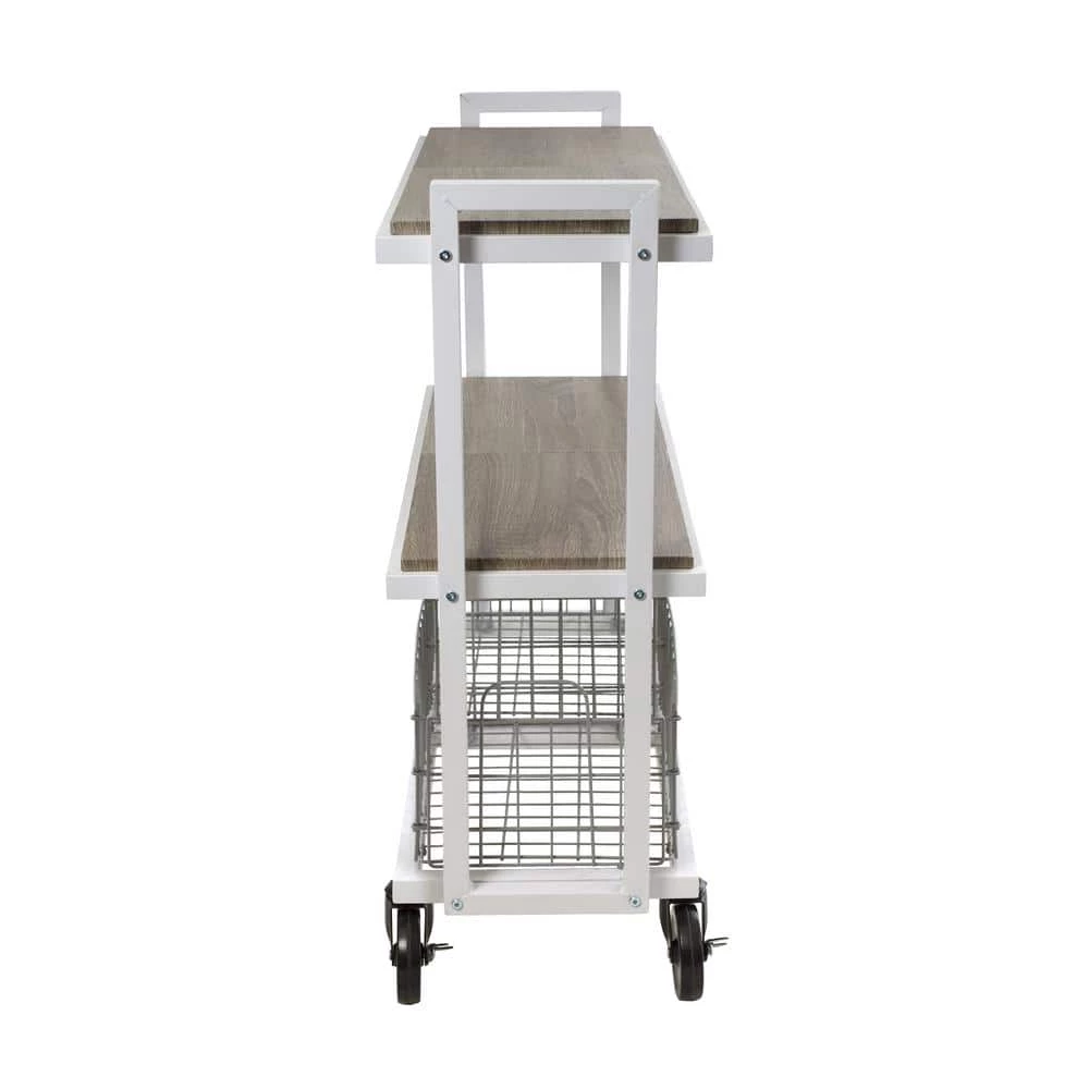 Atlantic 4-Tier Serving Cart System/Bar Cabinet with Casters Detachable Wine Rack and Wine Bottle Rack 4 Atlantic 4-Tier Serving Cart System/Bar Cabinet with Casters Detachable Wine Rack and Wine Bottle Rack - Image 2