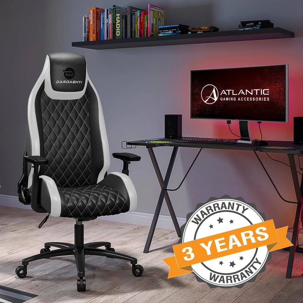 Dardashti Gaming Chair - Commercial Grade, Ergonomic, Arctic White by Atlantic 9 Dardashti Gaming Chair - Commercial Grade, Ergonomic, Arctic White by Atlantic - Image 7