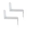 Flex White Short-Sleeve Shelf (2-Pack) by Atlantic -Loungie Sales Shop white atlantic media storage 38408109 64 1000