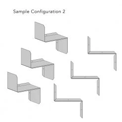 Flex White Short-Sleeve Shelf (2-Pack) by Atlantic 18 Flex White Short-Sleeve Shelf (2-Pack) by Atlantic -Loungie Sales Shop white atlantic media storage 38408109 76 1000