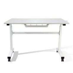 Height Adjustable Desk with Casters White PN33908131 by Atlantic