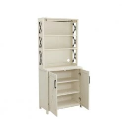 Home Source White Bar Cabinet with Gold Accents by Home Source Industries -Loungie Sales Shop white black home source industries bar cabinets dc16 whbl hd 77 1000