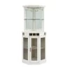 Home Source White Corner Bar Unit with Built-in Wine Rack and Lower Cabinet by Home Source Industries -Loungie Sales Shop white home source industries bar cabinets dc02 wh hd 64 1000