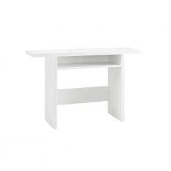 Home Source 47.25 in. White Rectangular MDF Folding Table (Seats-4) by Home Source Industries