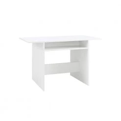 Home Source 47.25 in. White Rectangular MDF Folding Table (Seats-4) by Home Source Industries -Loungie Sales Shop white home source industries kitchen dining tables oc 7040wh hd 77 1000