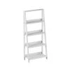 36.75 in. White Wood 4-shelf Ladder Bookcase with Open Back by Lavish Home -Loungie Sales Shop white lavish home bookcases bookshelves hw0200306 64 1000